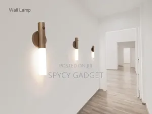 Magnetic Wooden Rechargeable Body Sensor Led Night Lamp