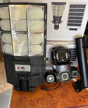 Original 3 Lens CCTV Camera + Solar Street Light + Free Pole