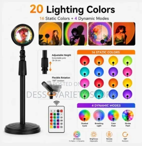 Mythco 20 Color Sunset Lamp