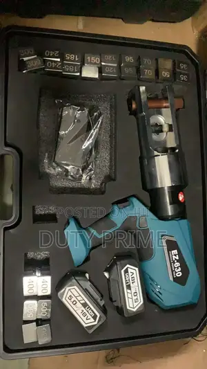 High-Capacity Ez-630 Battery-Powered Hydraulic Crimping Tool.