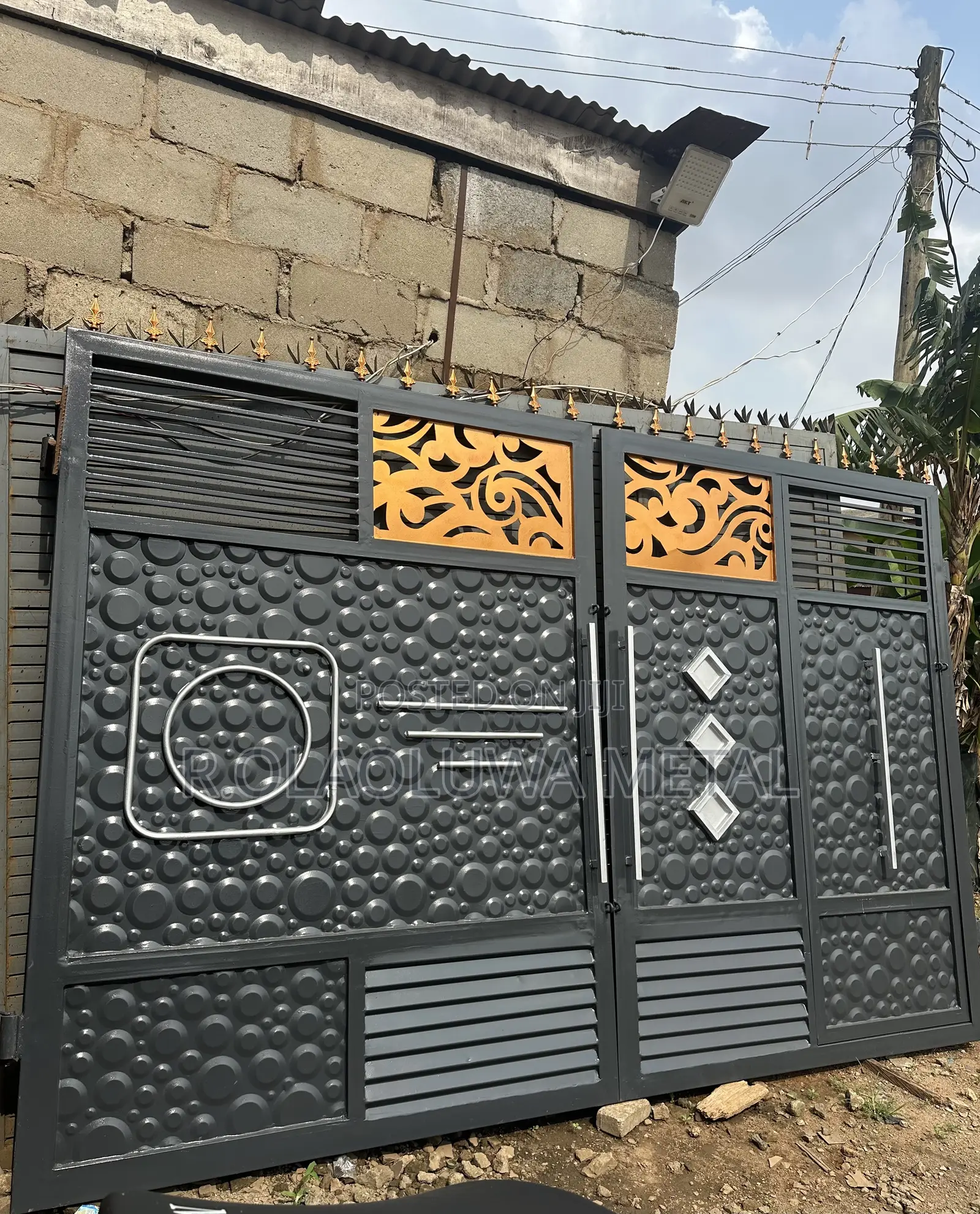 Modern Steel Security Gate