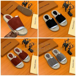 Pure Quality Luxury Men's Slippers Louis Vuitton Best Quality Well