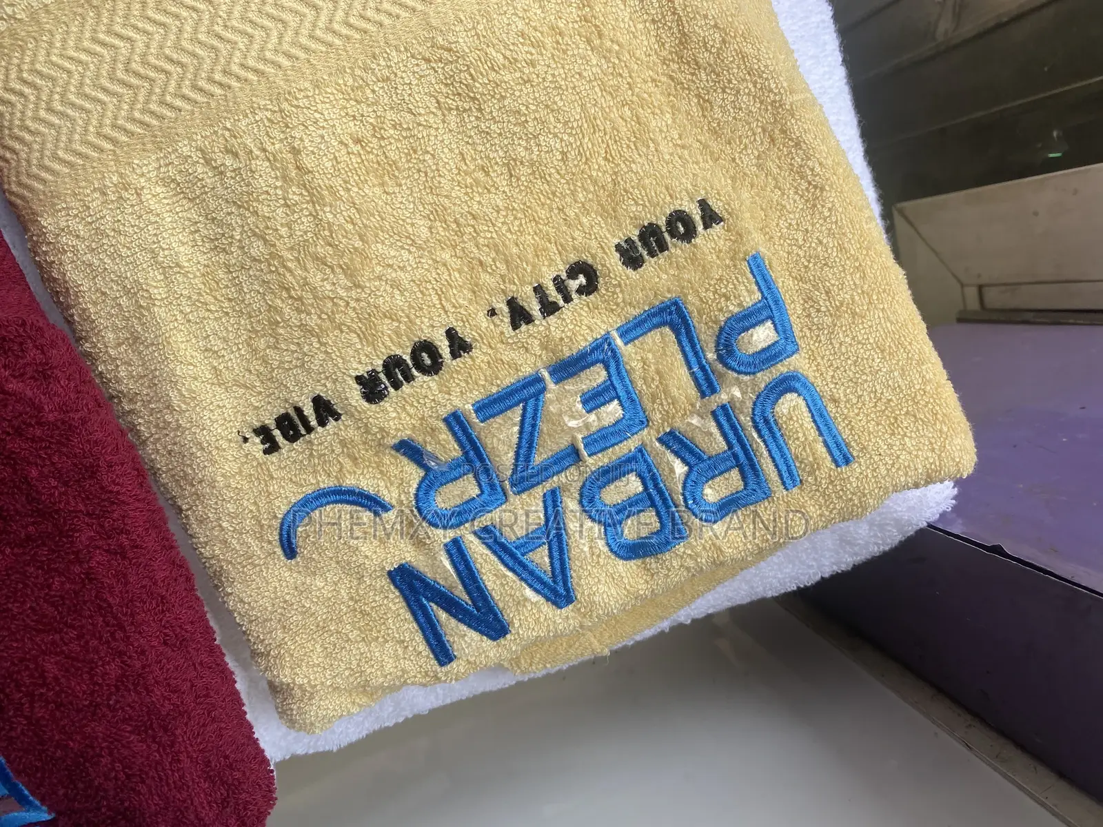 Monogram Printing on Towel
