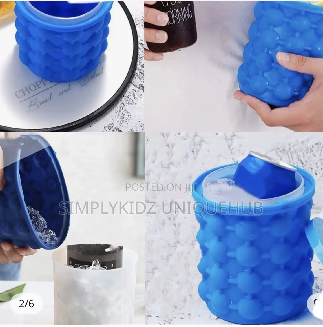 1pc-Silicone Ice Cube Maker Portable Bucket Wine Ice Cooler