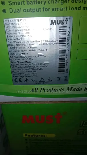 Must 3.6kva Hybrid Inverter