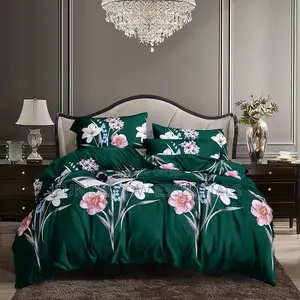 Cotton Flower Bedsheet Set 4x6 With 2 Pillowcases