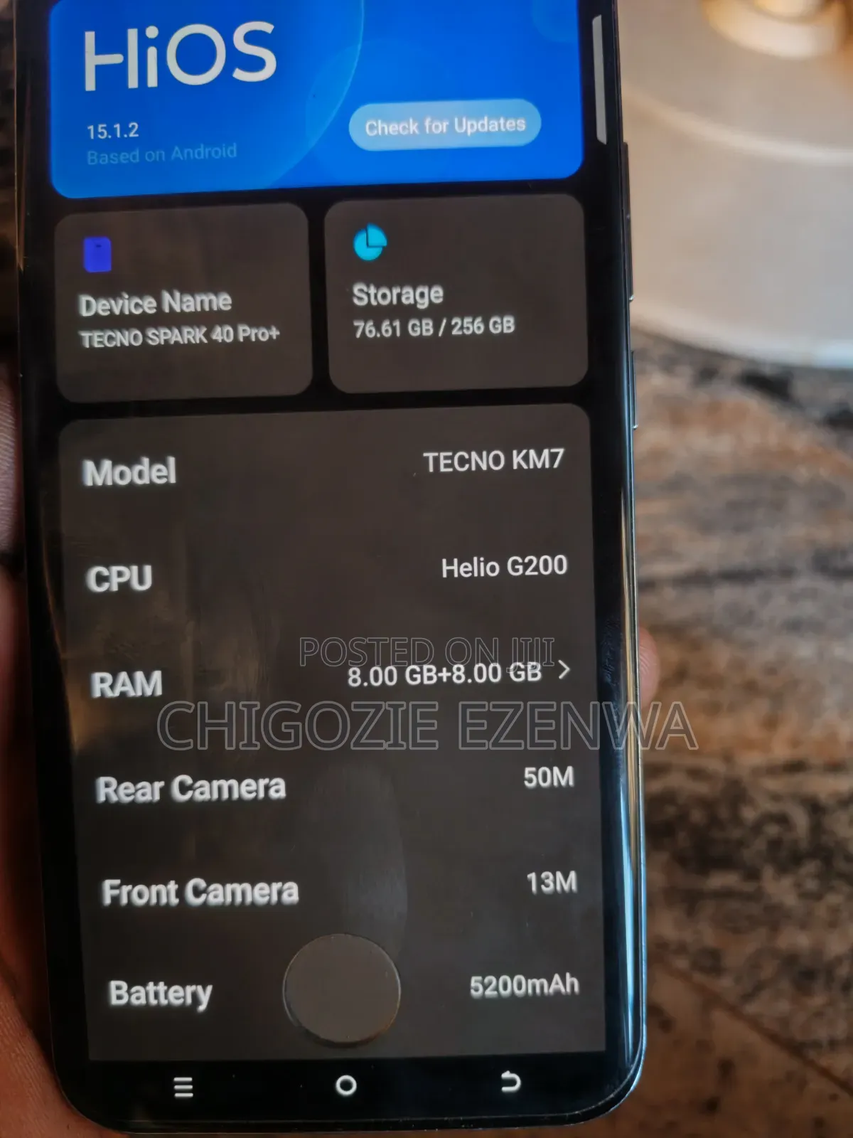 New Tecno Spark 40 Pro+ 256 GB White