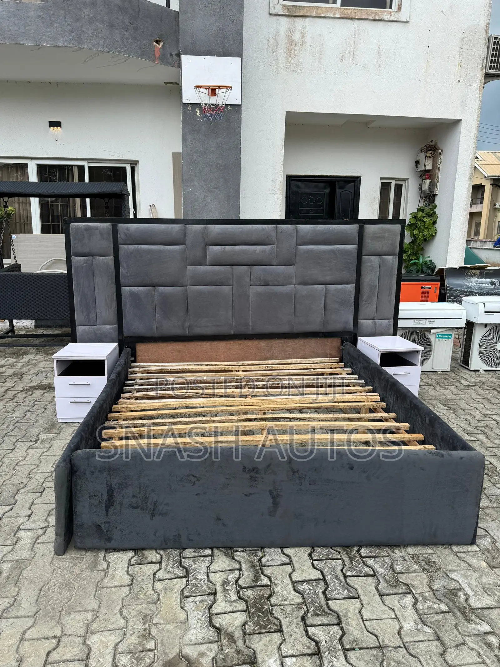 6by6 Bed Frame With 2 Side Drawers