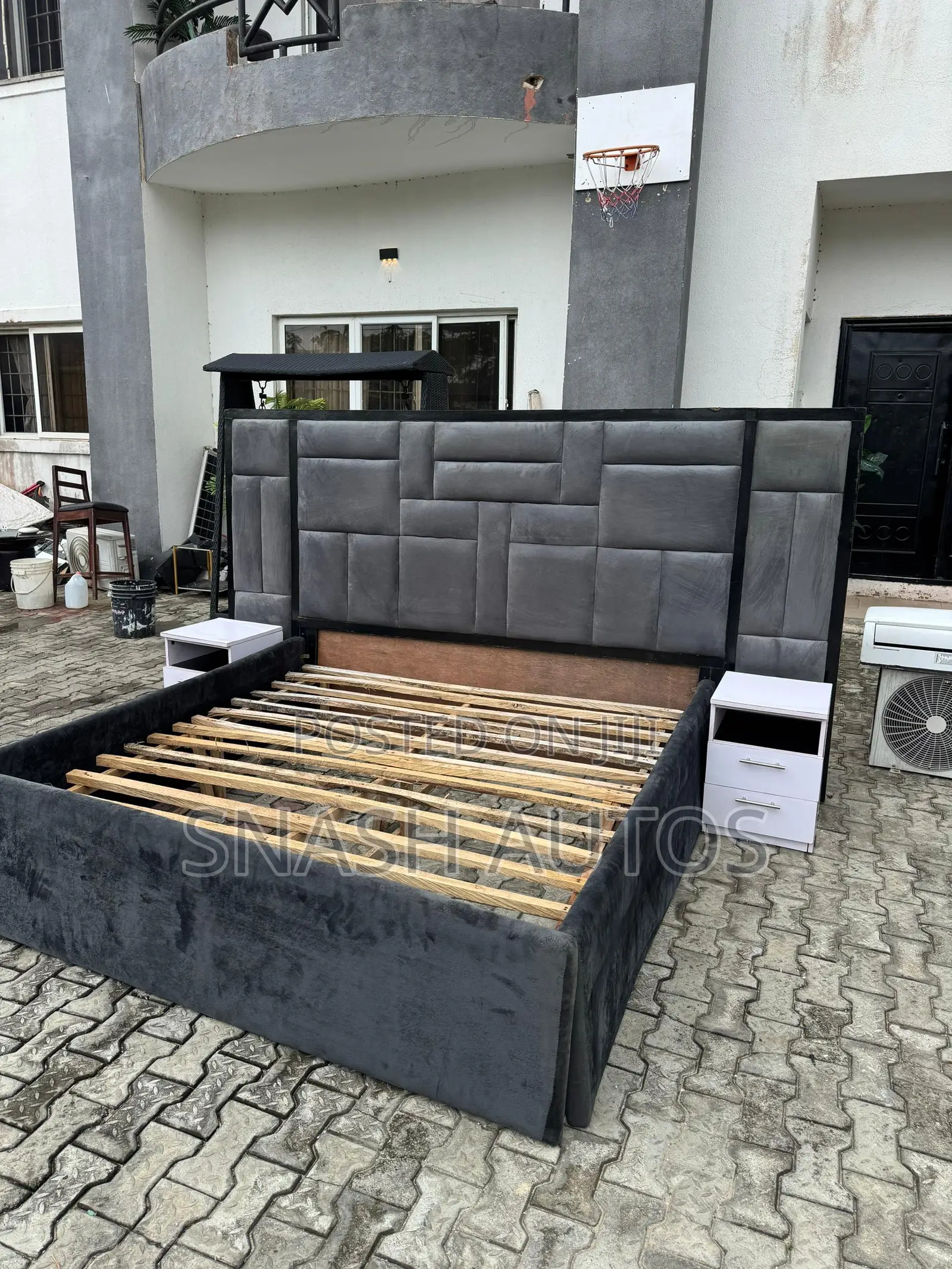 6by6 Bed Frame With 2 Side Drawers