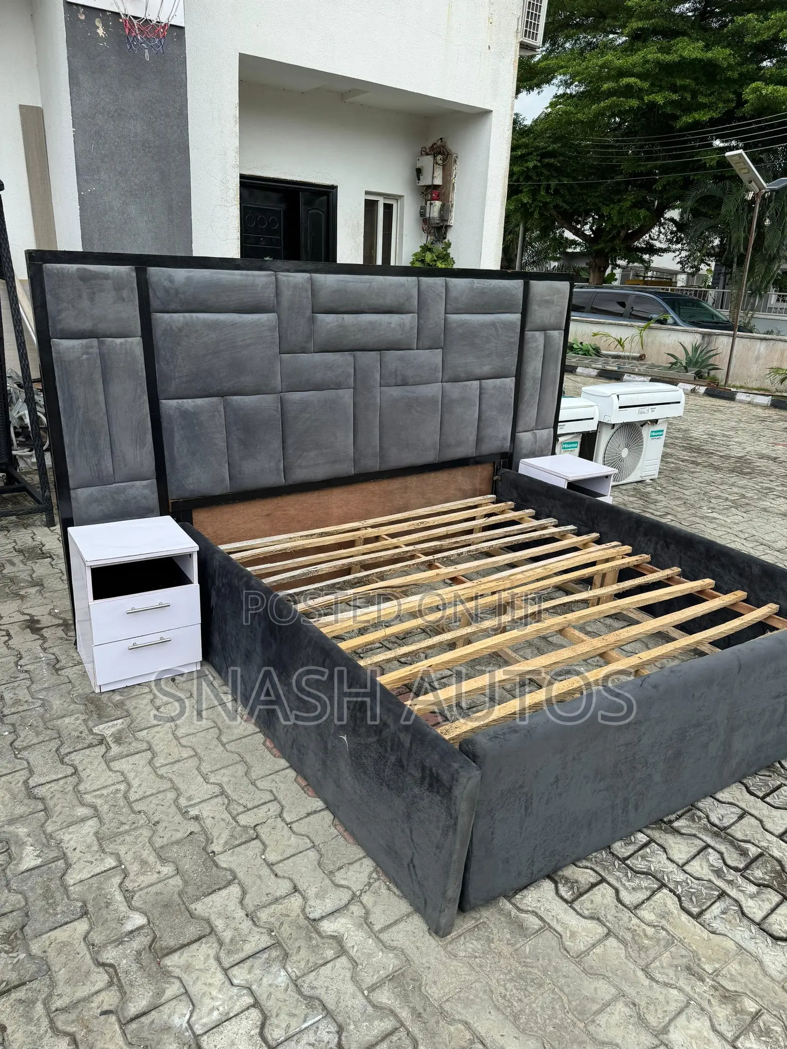 6by6 Bed Frame With 2 Side Drawers