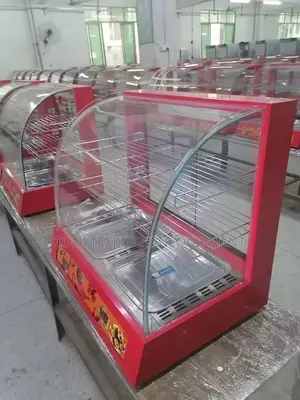 Commercial Two Plate Snacks Warmer Display Cabinet 