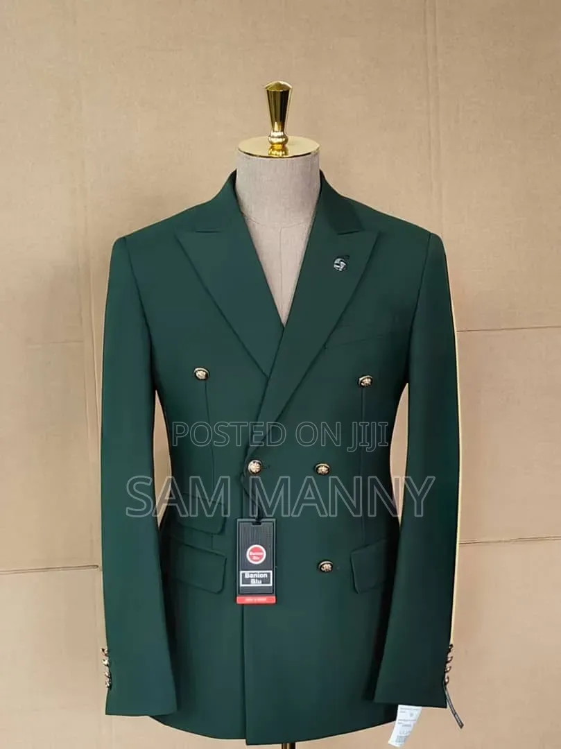 Black Double Breasted 2-Piece Suit