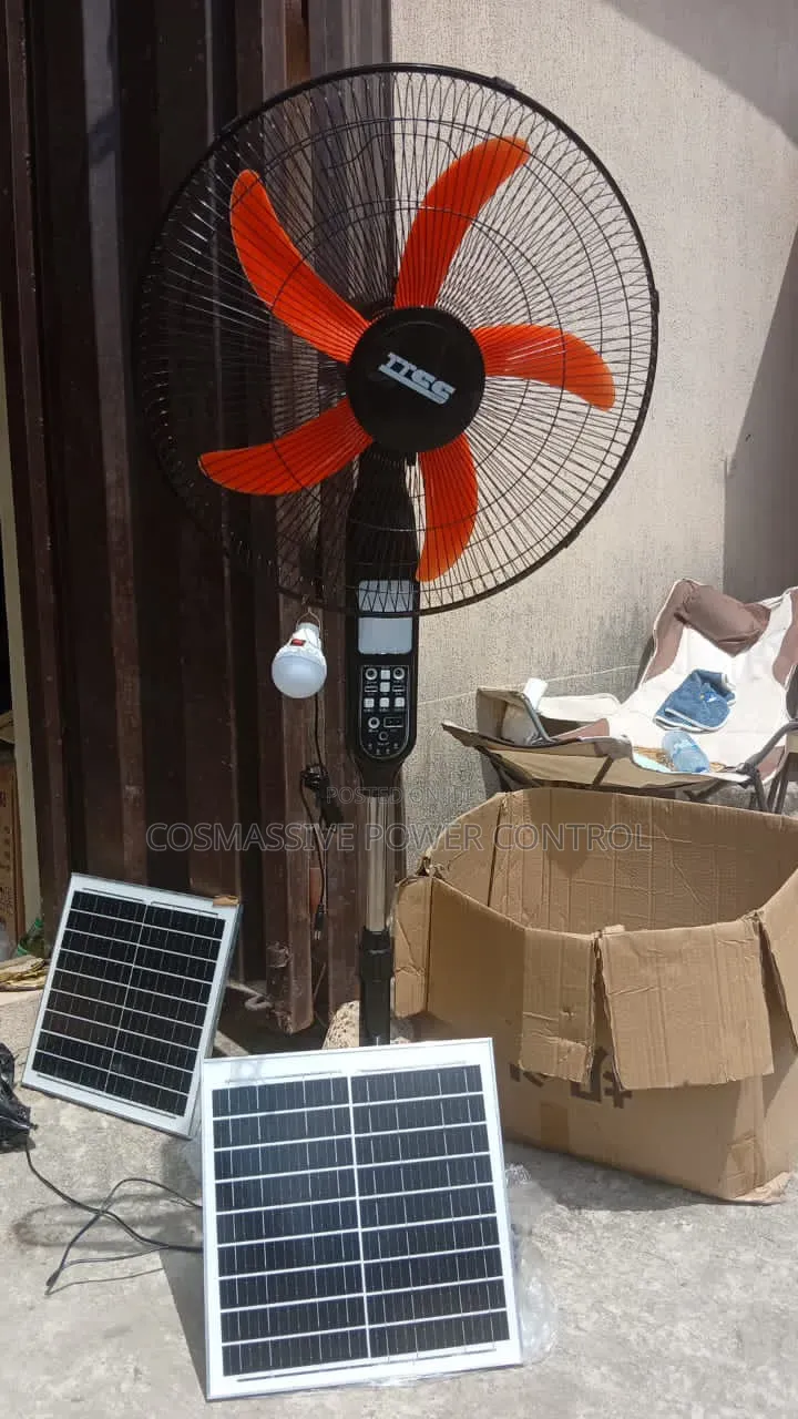18"Ttss Solar Standing Fan