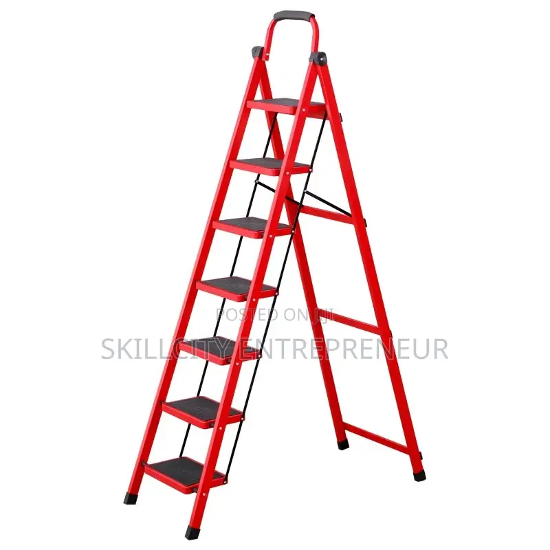 7-Step Folding Step Stool With Handrail