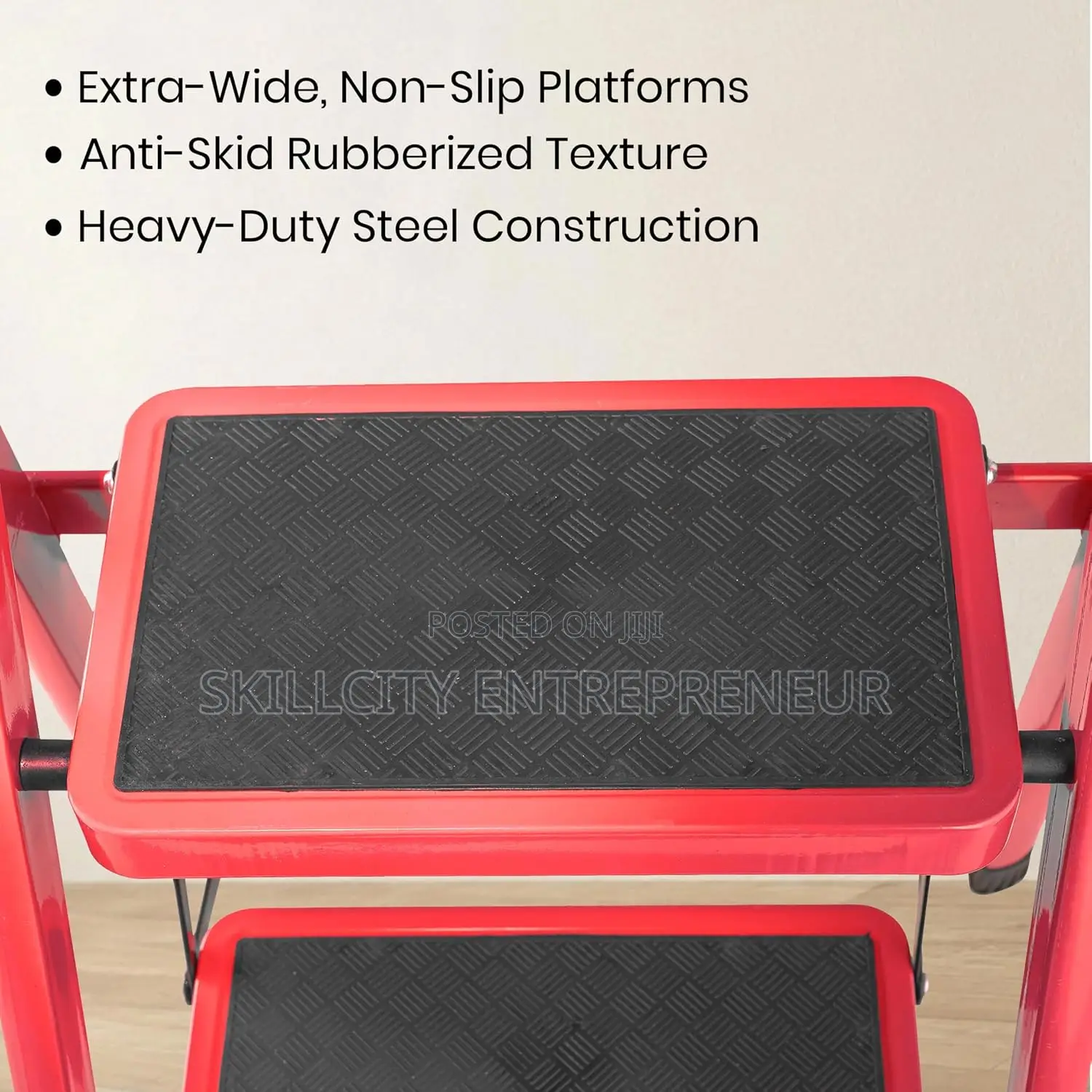 7-Step Folding Step Stool With Handrail