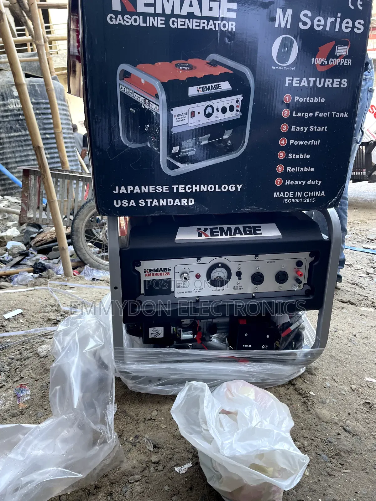 Kemage Km5800e2r Long Runtime Petrol Generator