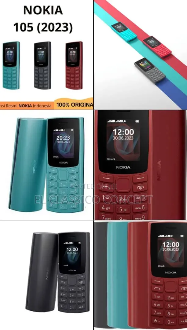 New Nokia 105 Black