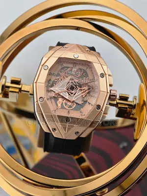 Hublot Quality Men Genuine Leather Wristwatch