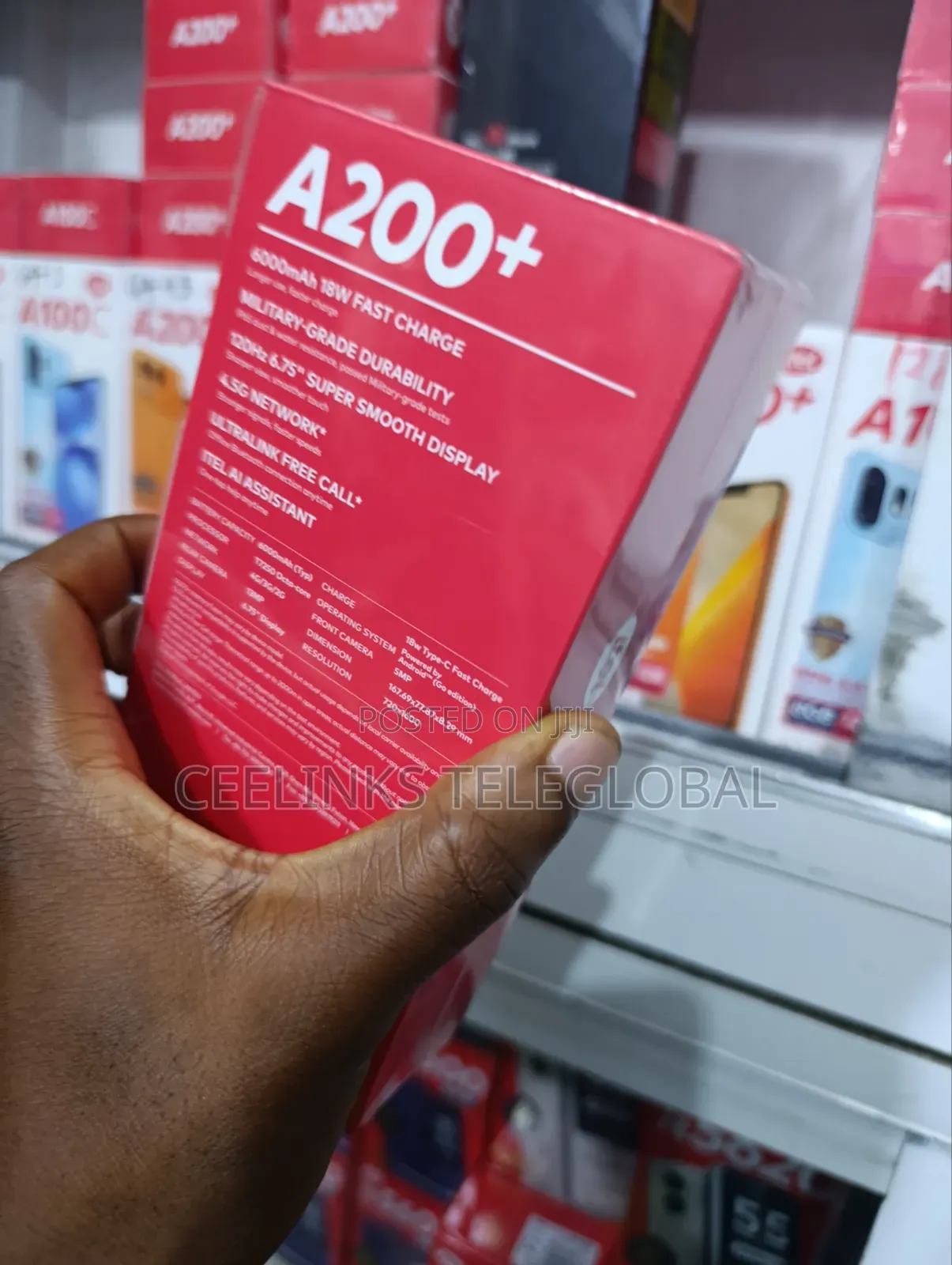 New Itel A200+ 128 GB Blue