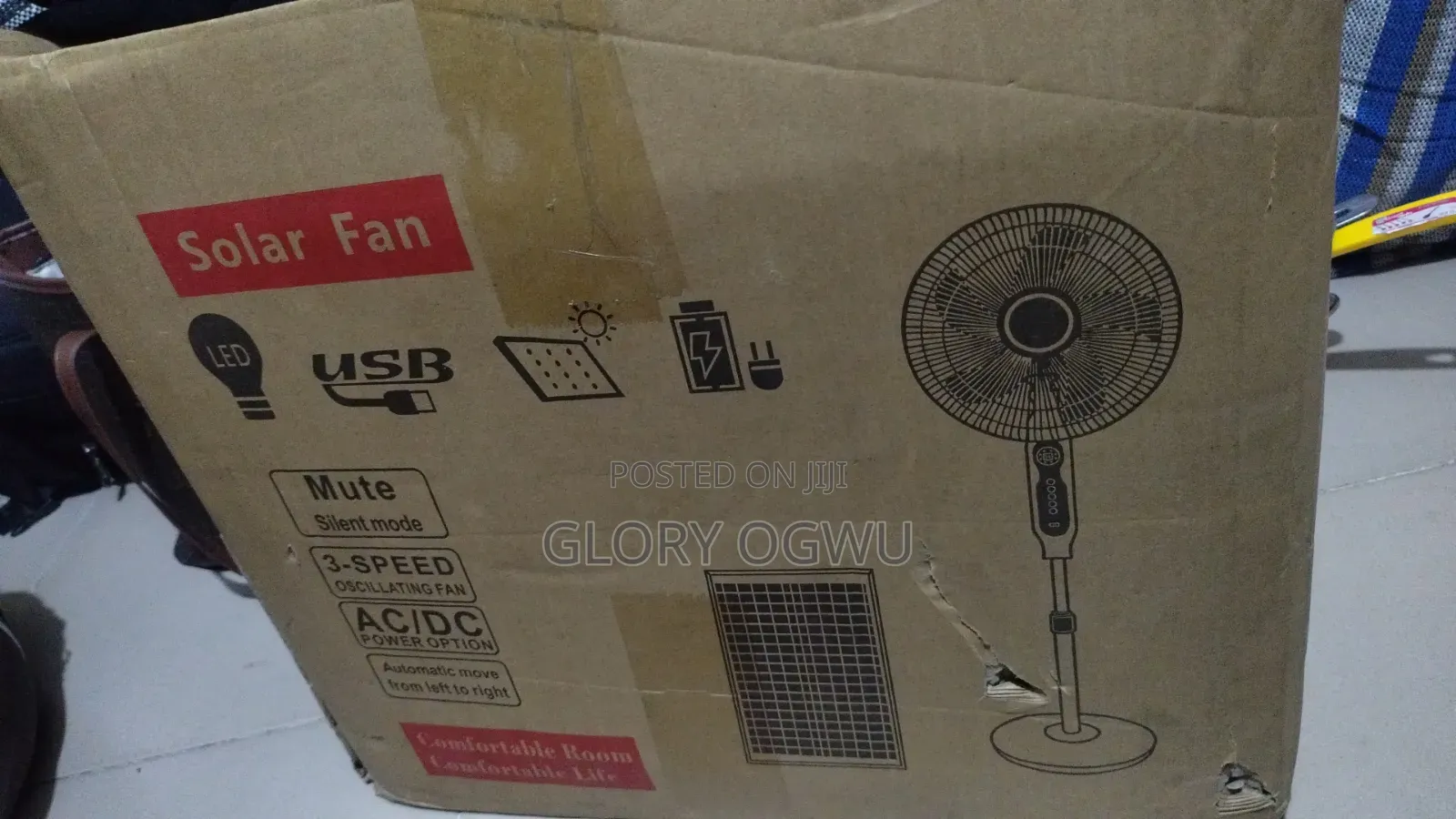 Solar Standing Fan