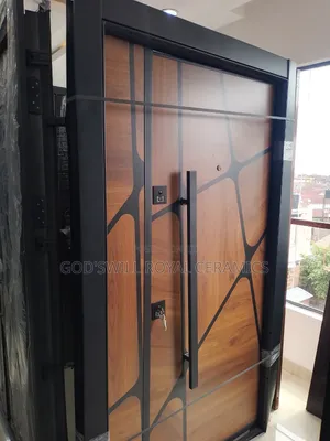 4/7ft Door Steel Mixed With Wooden