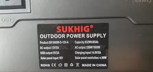 1000watts Sukhig Solar Generator With 150watts Solar Panel More