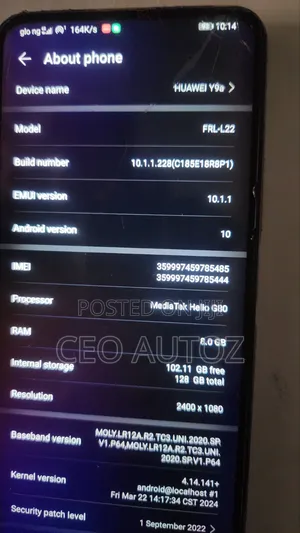 Huawei Y9a 128 GB