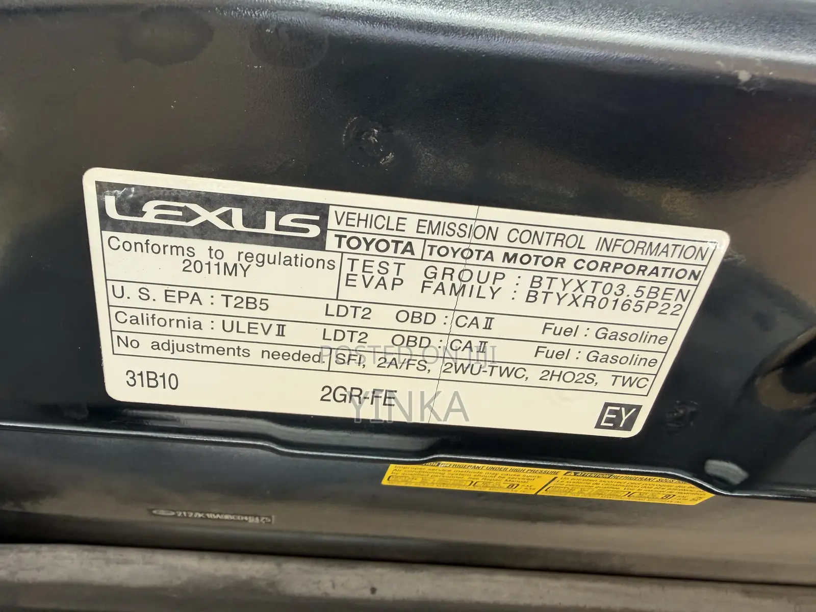 Lexus RX 2011 Black