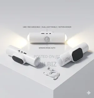 2 Pack of Tricolor Rechargeable Smart Motion Sensor 2-Led Light