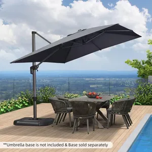 High - Quality Outdoor Aluminum Market Umbrella - Sturdy Frame, Anti