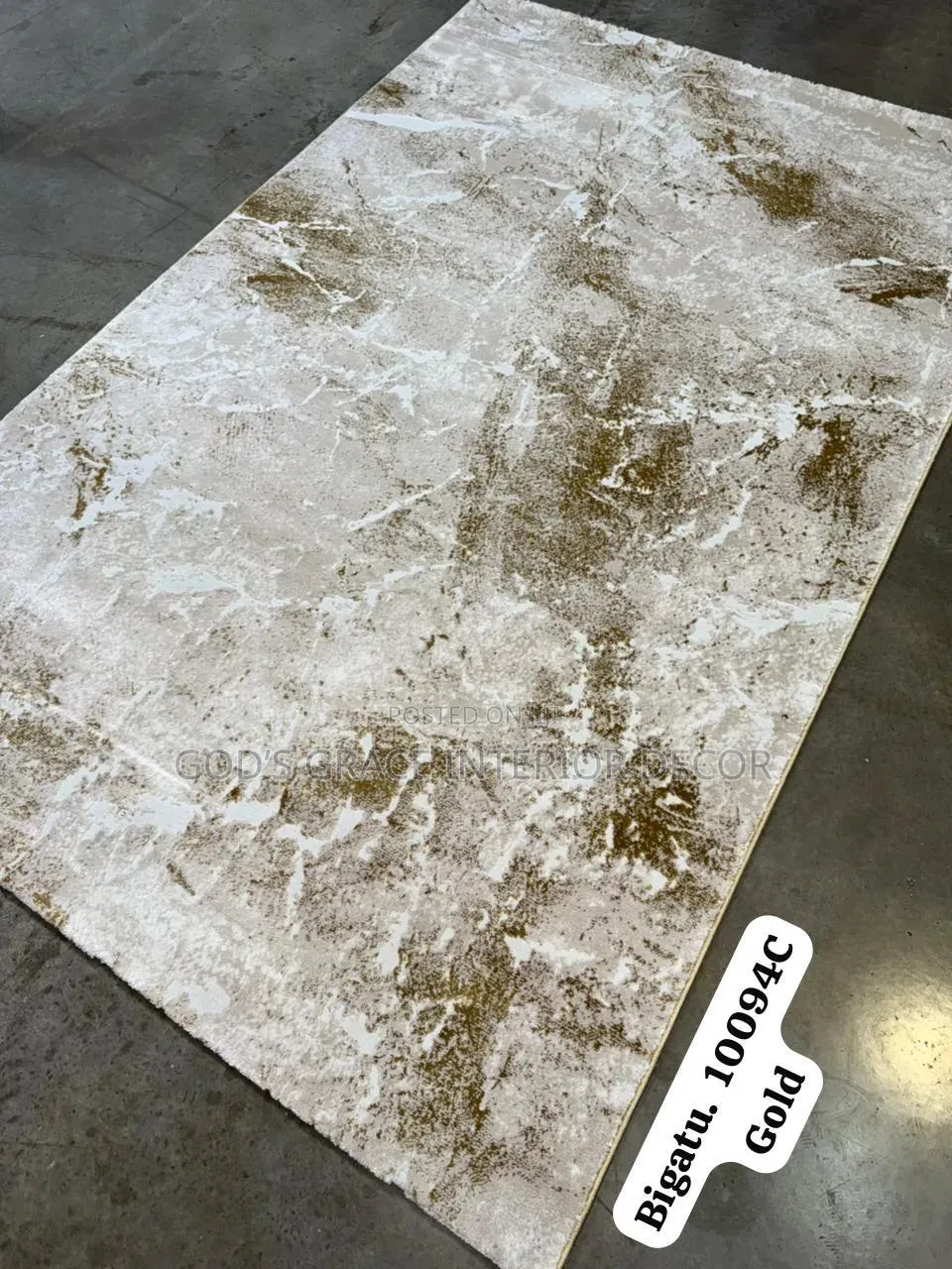 Gold Design Turkish Vip Center Rug Available