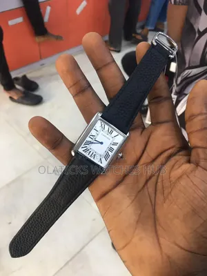 Luxury Cartier Leather Wristwatch
