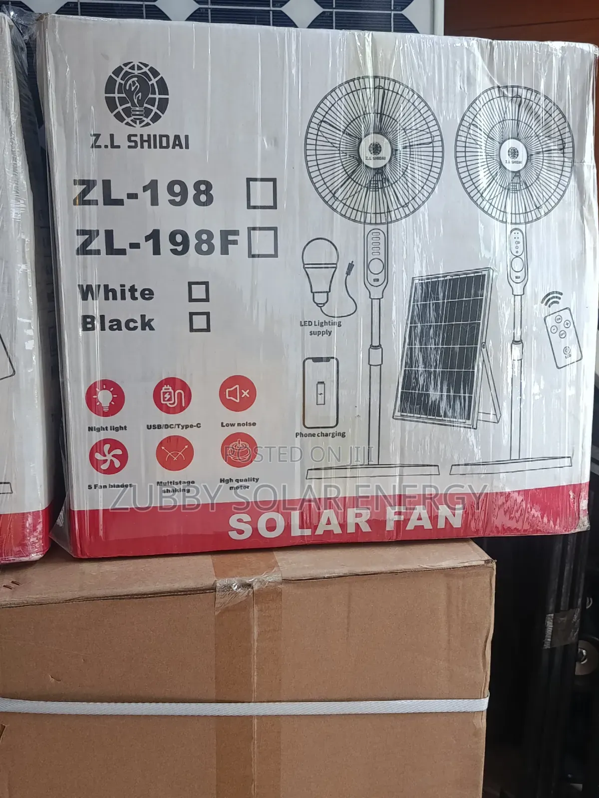 Solar Fan With Panel