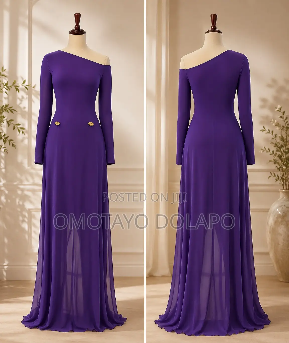 Fitted One Shoulder Dress