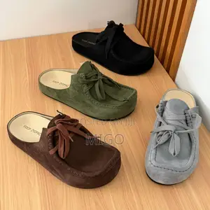 Designer Men's Half-Shoes / Suede Slip-Ons