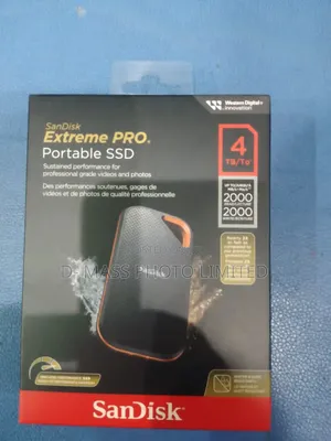 4tb Sandisk Extreme Pro Portable SSD Up to 1050 MBP/S