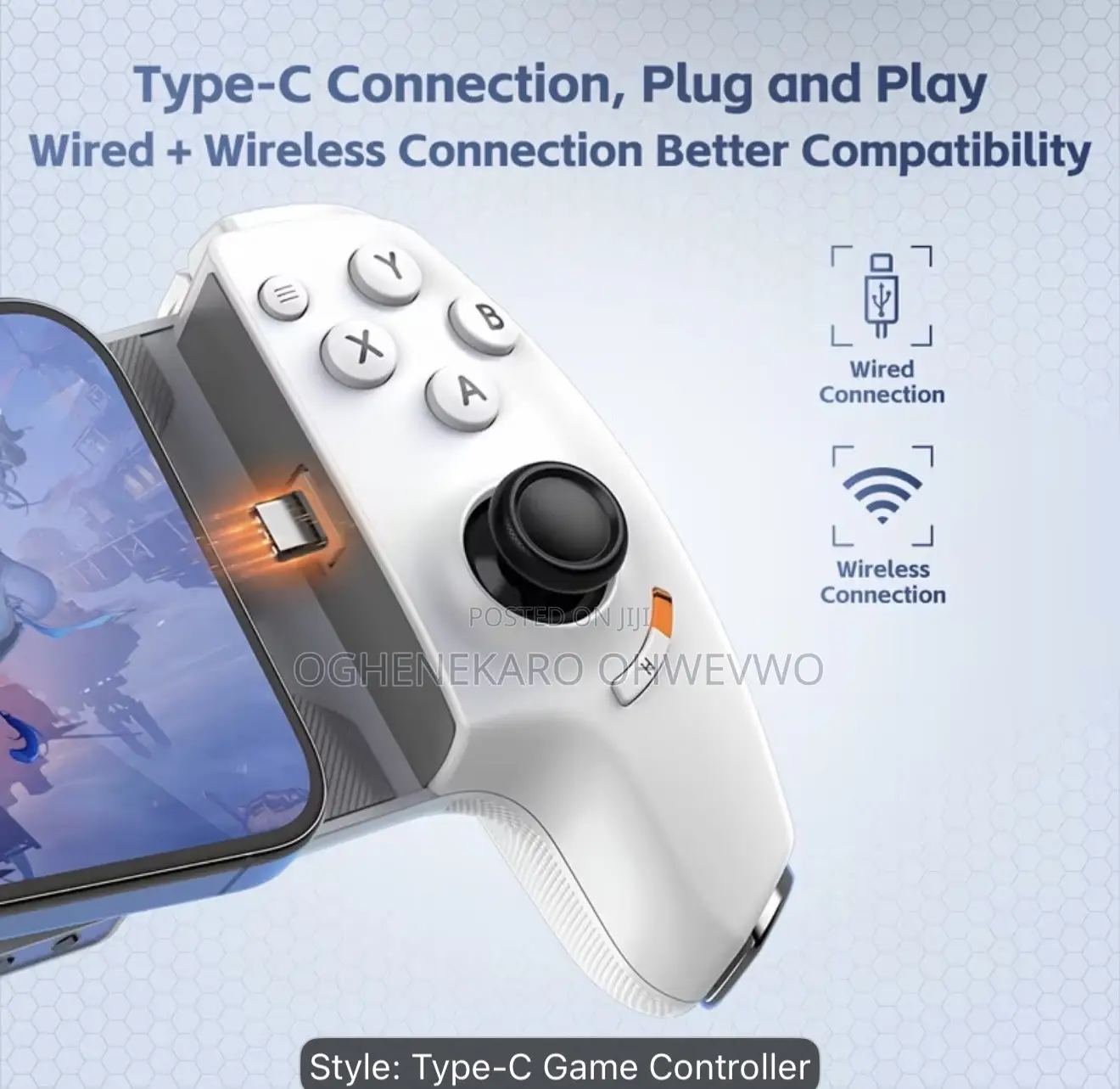 New Type-C Stretchable Gamepad, Suitable for Android/Ios (Mfi)/Ha