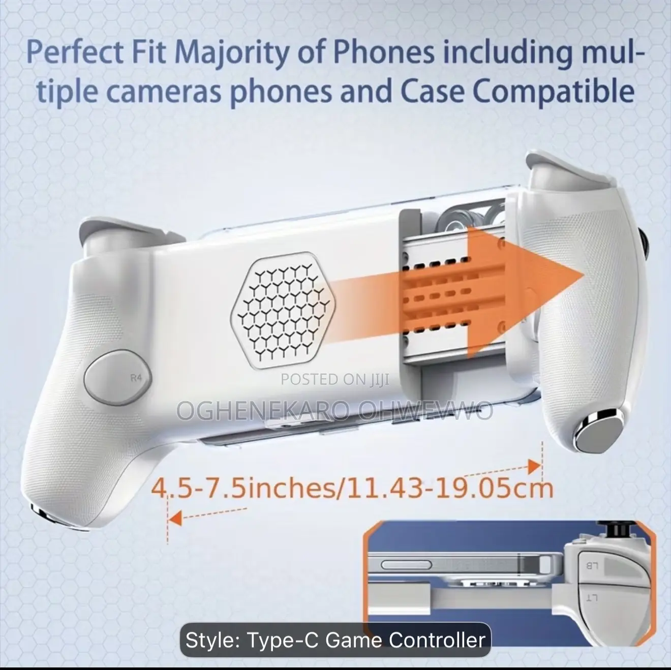 New Type-C Stretchable Gamepad, Suitable for Android/Ios (Mfi)/Ha