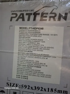 6.2kva/48v Pattern Hybrid Solar Inverter