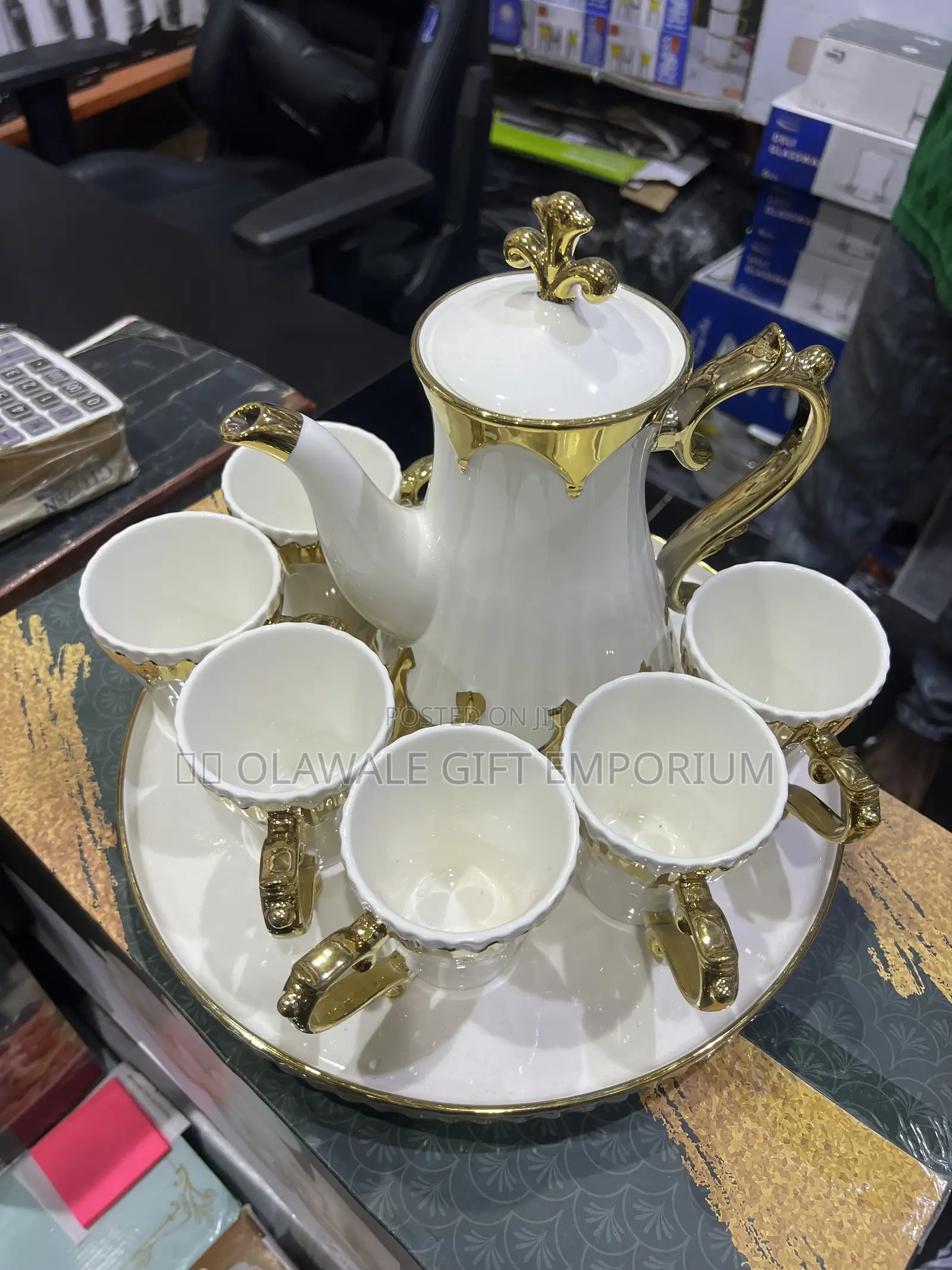 Tea Cup, Jug and Tray