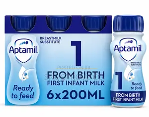 Aptamil 1 First Infant Baby Milk Formula Liquid 6x200ml