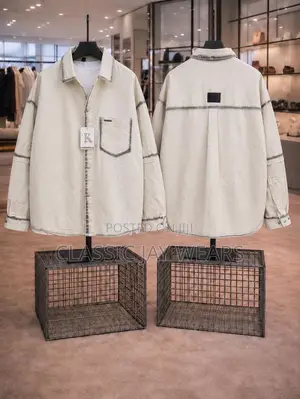Unique Jeans Shirt Available in White and Black