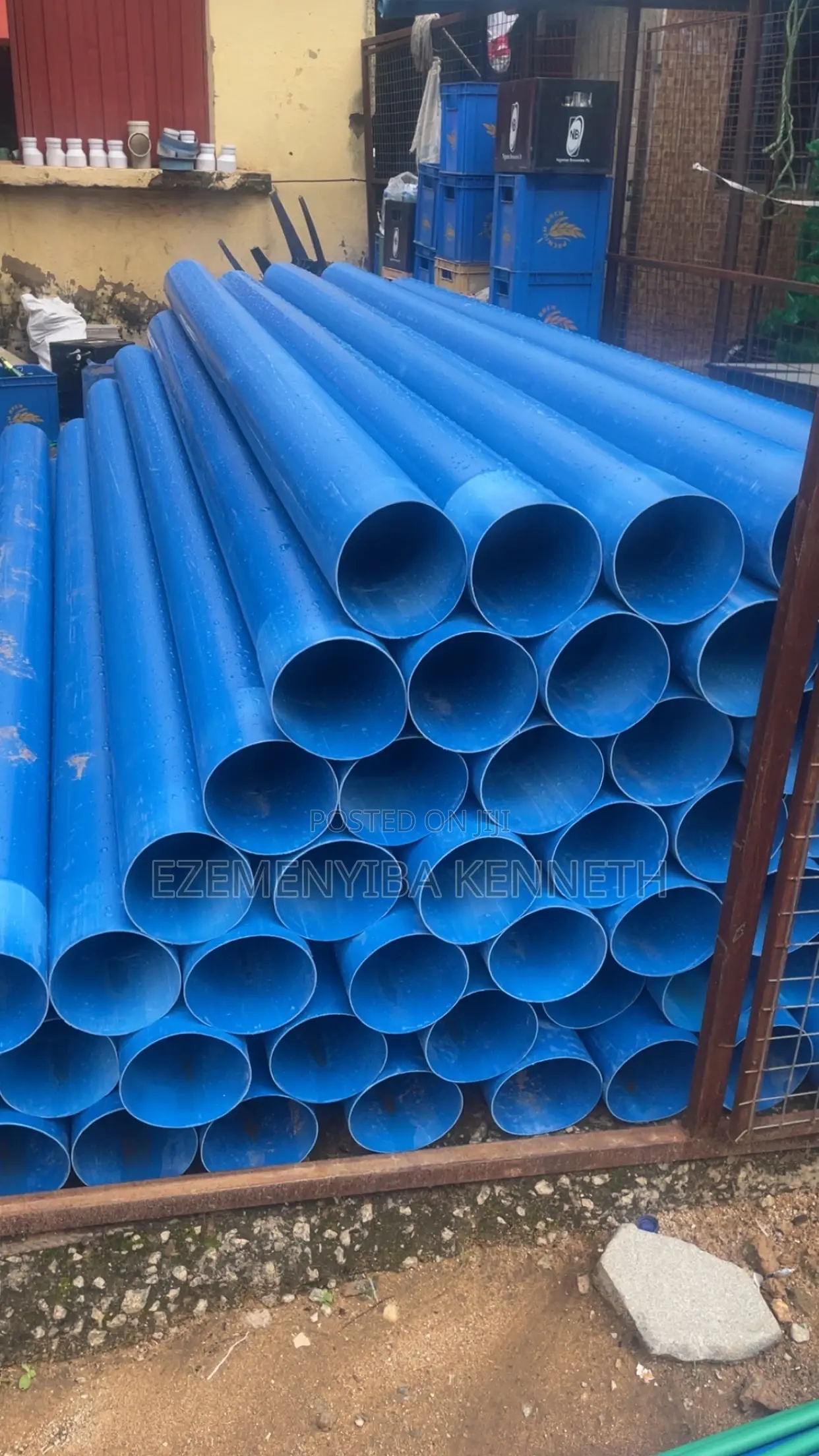Blue Waste Pipe
