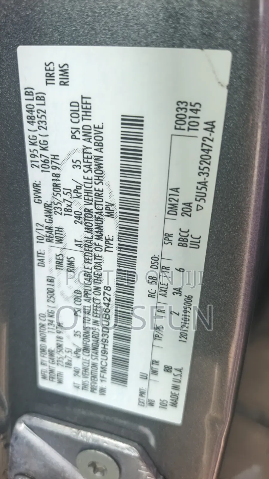 Ford Escape 2013 Gray