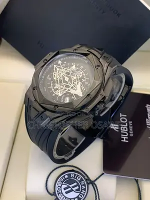 Hublot Chronograph Black Rubber Strap