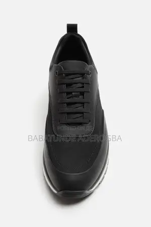 Zara Black Suede Trainers