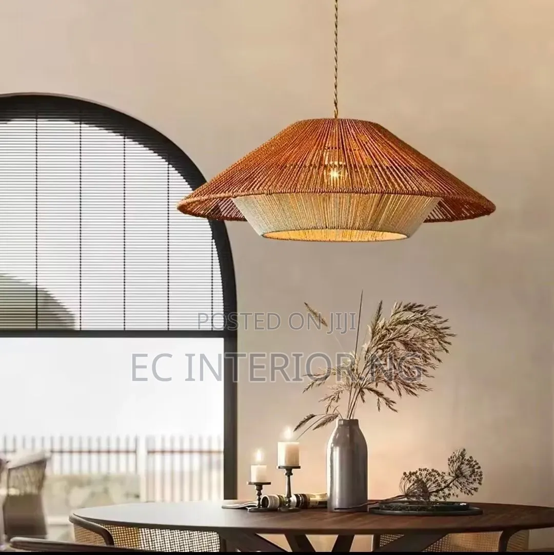50cm Retro Paper Rope Chandelier