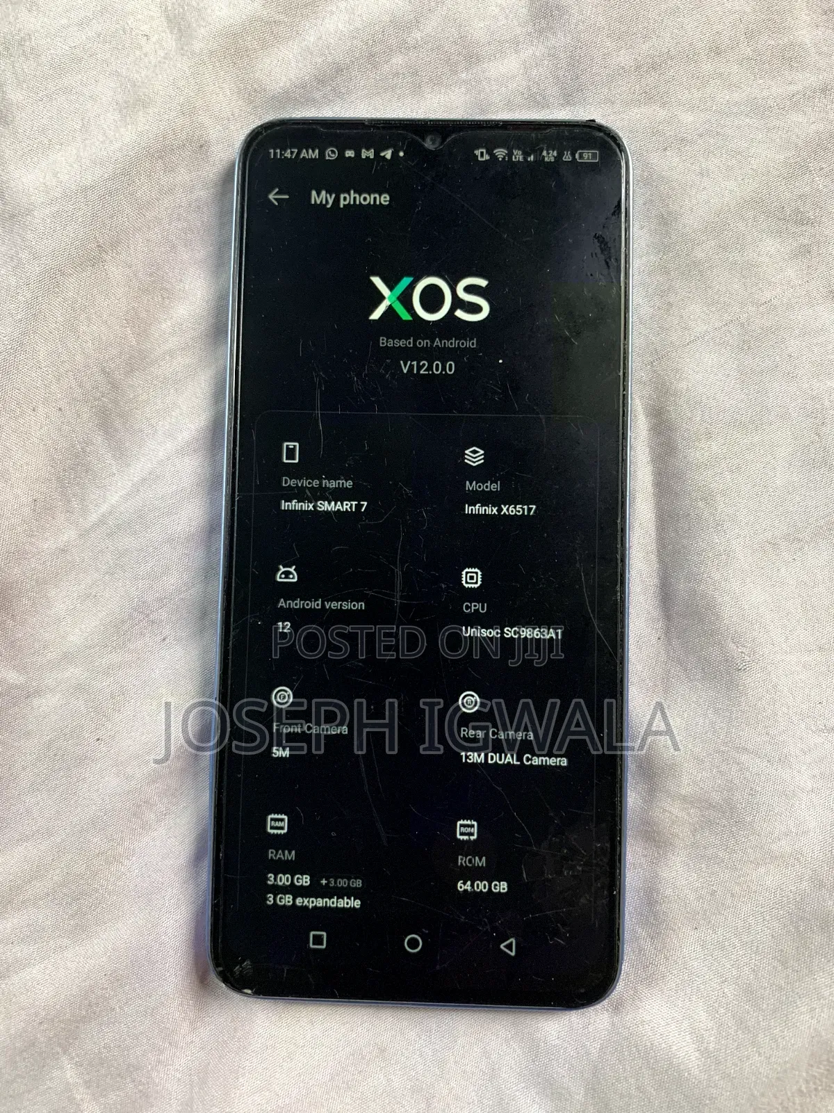 Infinix Smart 7 Plus 64 GB Blue