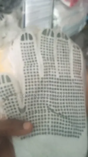 Cotton Hand Gloves Black And White