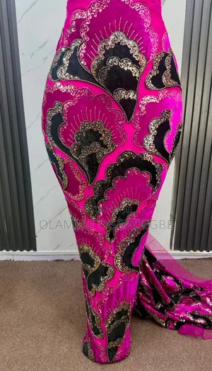 Velvet Lace With Hand Beaded Lace